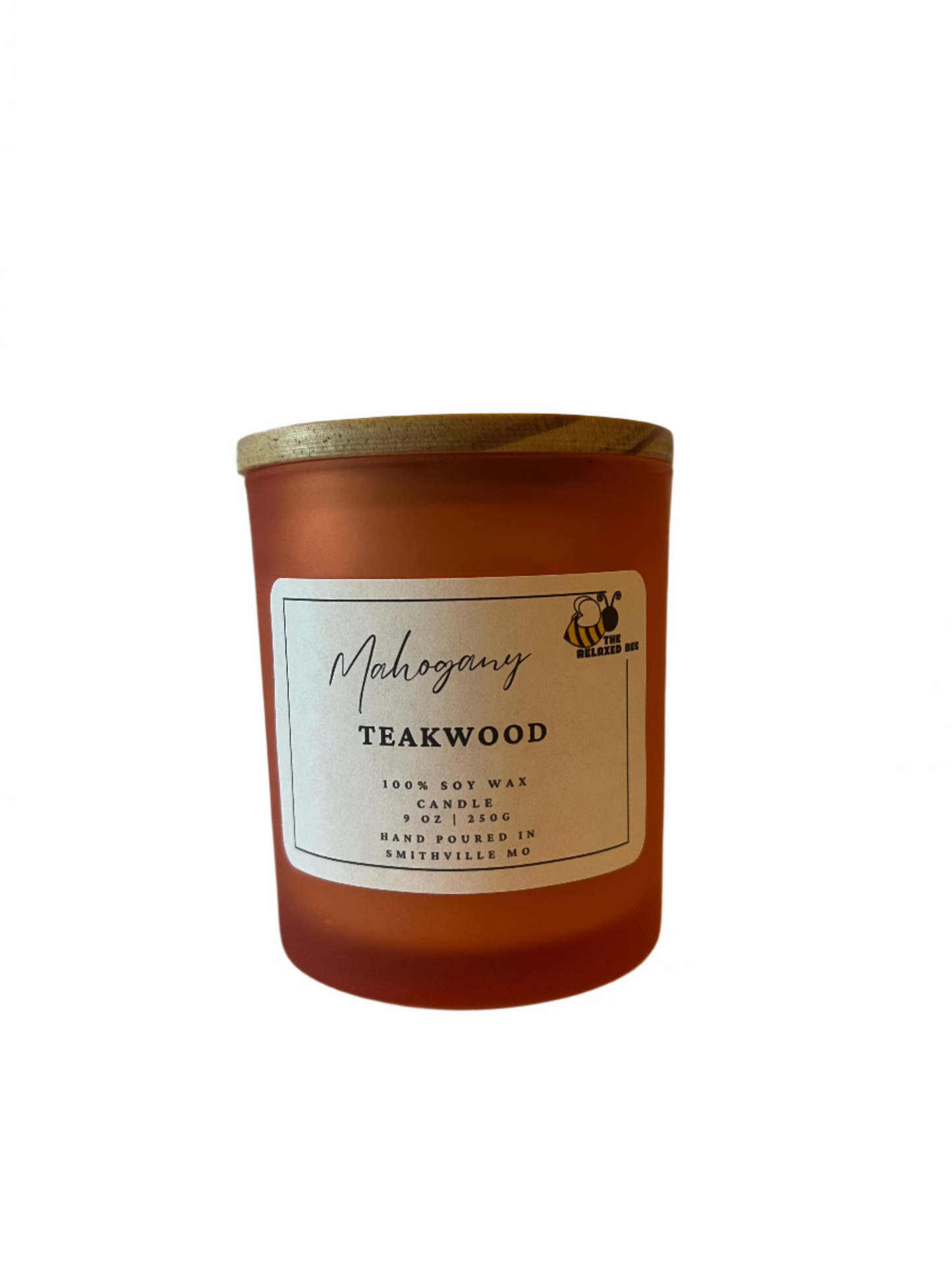Mahogany Teakwood- 9 ounce Soy Candle