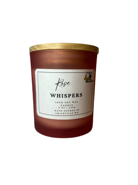 Rose Whipers- 9 ounce Soy Candle