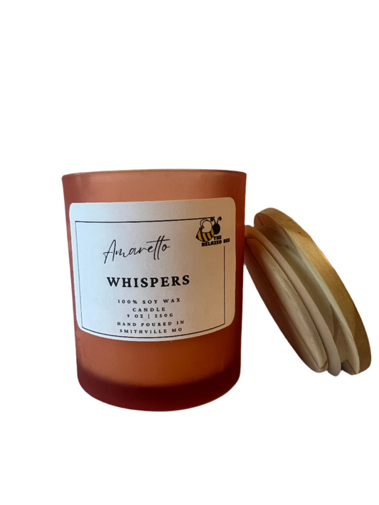 Amaretto Whispers- 9 ounce Soy Candle